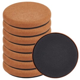 BENECREAT 8 Pcs Non Slip EVA Furniture Pads, 4.7 Inch Round Anti Slip Pads Reusable Floor Protectors Pads to Protect Hardwood, Tile or Laminate Floors from Scratches(Peru)
