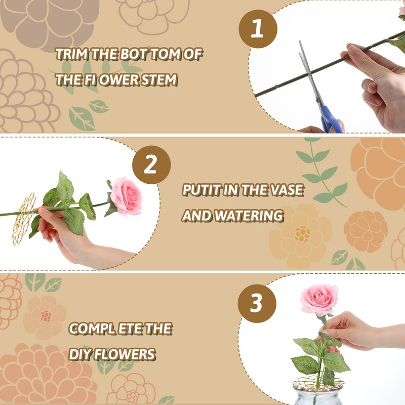 Classicseali 3pcs Flower Grid for Vase,4/5/6 in Floral Grid for