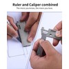 Titanium EDC Tool with Small Adjustable Spanner Wrench, Pocket Screwdriver,