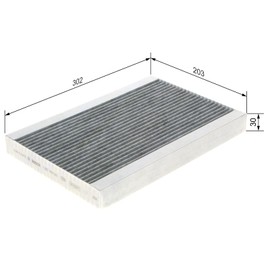 Bosch Automotive R5543 Cabin Air Filter with Activated Carbon