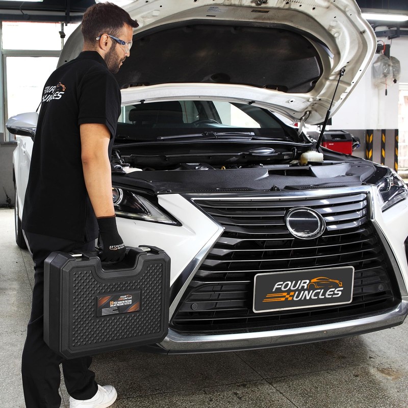 FOUR UNCLES Radiator & Coolant Pressure Tester and Vacuum Refill