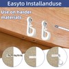 Mostantu 30 Packs White Q Hanger Hooks for Outdoor String