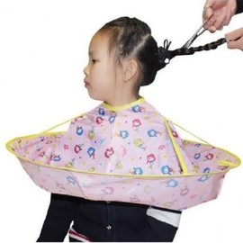 Hairdressing Gown Cutting Cape for Self-Cutting Blue Cape Design 2ea