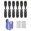 BougeRV 12 PCS Solar Connectors with Spanners Solar Panel Cable