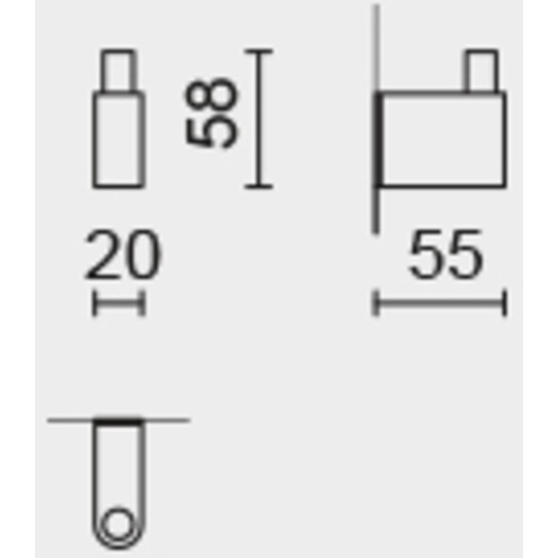 ZACK Atore Haken, Edelstahl, Silber