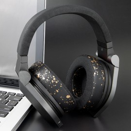 SOULWIT 90mm Mesh-Stoff Ersatzpolster Ersatz Ohrpolster für JBL Synchros E50 E50BT S500 S700 Wireless Kopfhörer, Polster mit Geräuschisolierungsschaum