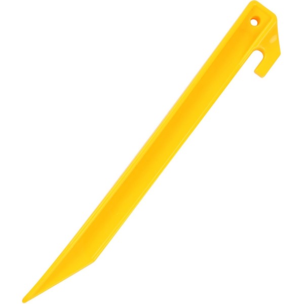 Bright Yellow Bulk Packed 9inch Plastic Tent Stakes - 240 Units