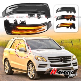 dreamrefit 2PCS Sequential LED Side Mirror Lamp Turn Signal Light For Benz W204 W212 W176