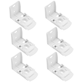 LT Easiyl 6pcs Tube Diameter 48x29mm Roman Blinds Push Spring Bracket for Face Fixing Side Winder Head Rail Shutters Roller Blind Brackets
