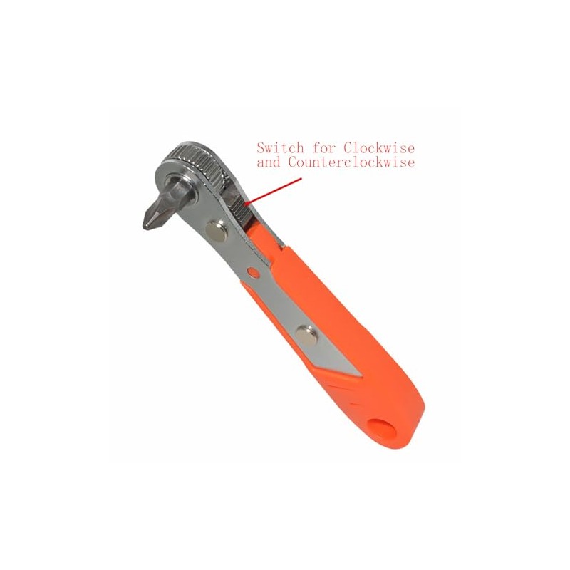 Effortless Ratchet Screwdriver, 10 In 1 Multi-function Chromium Vanadium Alloy