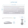 Topmate Ultra Slim Wireless Keyboard and Mouse Combo, Silent Compact
