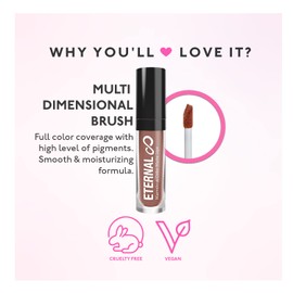 Eternal Marvelous Color Matte Lips Nude Velvet Liquid Lipstick – Soft Matte Lip Cream for Long-lasting Makeup, 0.13 Oz (Fabulous)