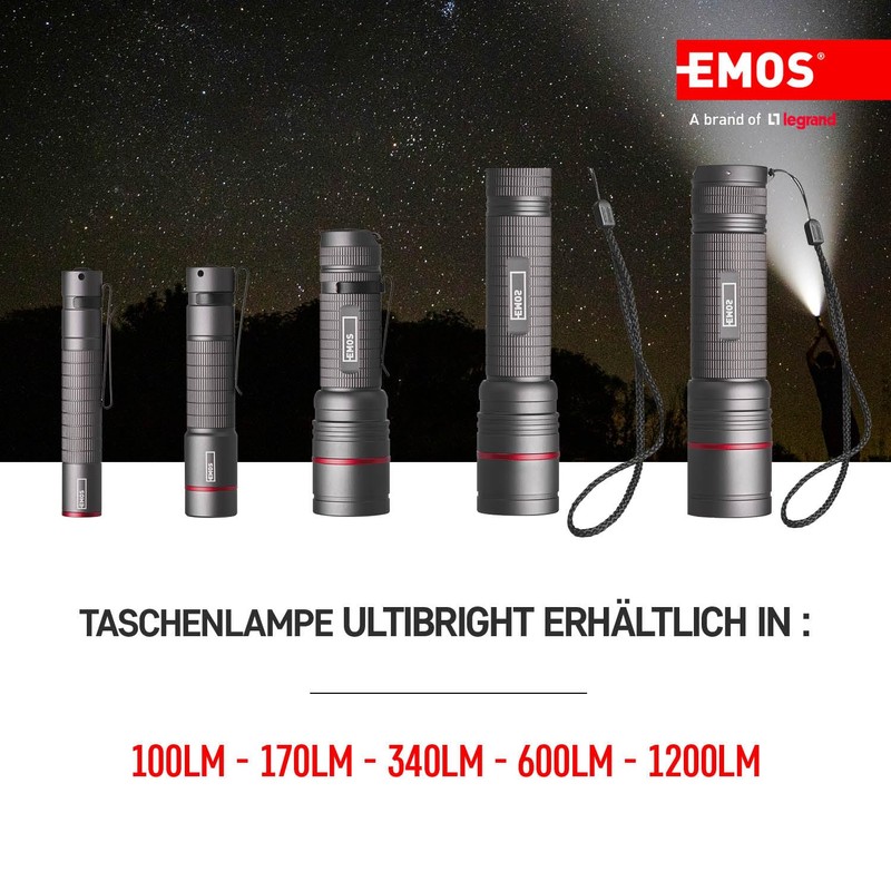 EMOS - Cree LED metal torch Ultibright 70 with focus