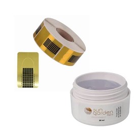 Modelling Stencils (Pack of 500) Including 1x UV Builder Gel Thick Clear 30 m Builder Gel