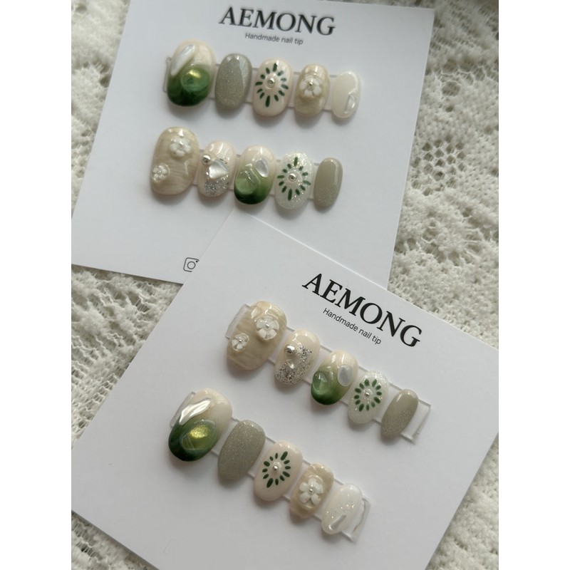 Aemong: Daisy Objet Nail Tip - Mini Short Square /