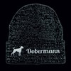 siviwonder Dobermann Reflective Hat Embroidery Dog Winter Knitted Hat Reflex