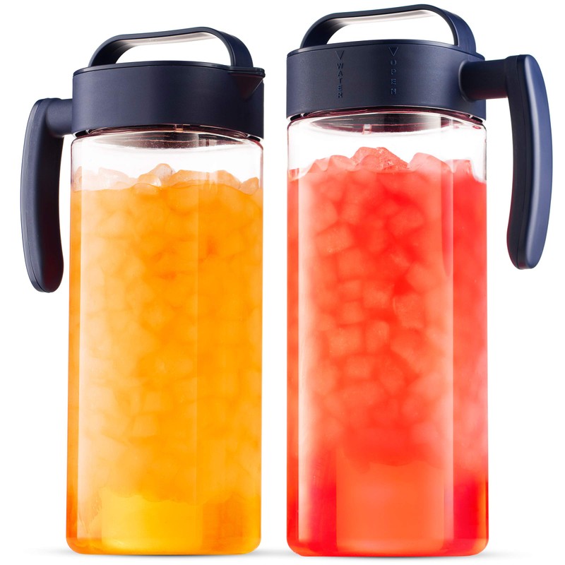 Komax Set of 2 Plastic Water Pitcher with Lid –