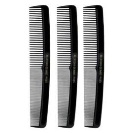 Allegro Combs #415 Combs for Women, 7 Inches Combs for Men, Parting Comb, Hair Comb, Comb for Men 3 Count (Black)
