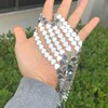 1 Strand Grade A Natural Hematite Silver Plated Gemstone 8mm