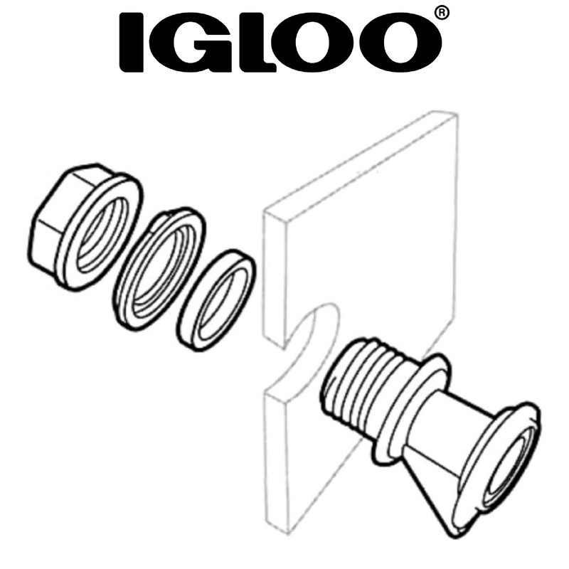 IGLOO Part's (White) Push Button Spigot, 2-10 Gallon Water Jugs