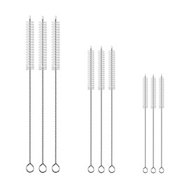 Drinking Straw Cleaner Brush Kit YQBOOM Straw Brushes 9 Pcs 3 Size Straw Cleaner Brush Reusable Extra Long Pipe Cleaners for Tumbler, Sippy Cup, Bottle and Tube Teapot