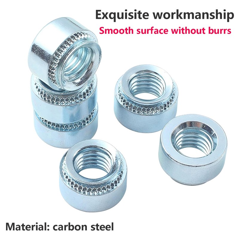 Qrity Pack of 20 Nuts, M4-2 mm Self-Locking Nuts, Pressure
