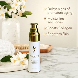 PURA D'OR Face Serum Collagen Moisturizer (30mL) For Radiant, Firmer, Sharper Looking Complexion, Reduces the Appearance of Fine Lines & Wrinkles- For Face & Neck