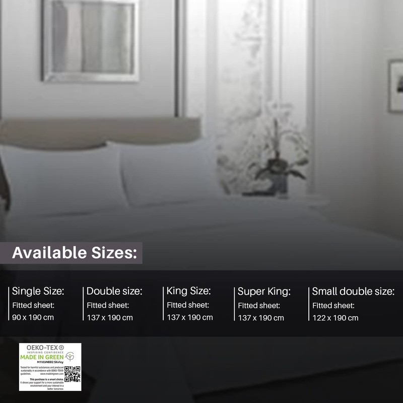 Fitted Bed Sheets 30cm 12 inch Deep Soft Comfy Microfiber