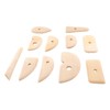 11pcs Pottery Trimming Tool Professional Wood Pottery Foot Shaper Tool