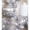 RainbowQ Party Sliver Balloons Different Sizes 18/12/5 Inch and Fuchsia