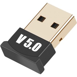 Mini usb bluetooth adapter for pc, Bluetooth network Wirless receiver 5.0 usb dongle use for Multiple Devices pc,Laptop Windows 10/8.1/8/XP, Plug and Play