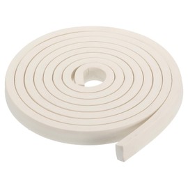 PATIKIL 3/4" Wx3/8 Tx9.8Ft Silicone Foam Seal Strip, High Density Square Solid Sponge Rubber Weather Stripping Cord for Sealing Gap Blocker Insulation, White