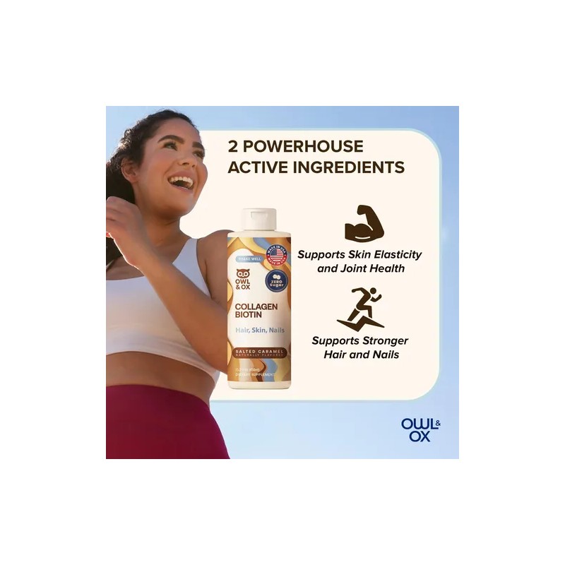 Owl Ox Crema Para Café Con Colágeno Y Biotina Collagen