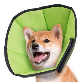 Soft Dog Cone After Surgery: Comfortable Dog Cones Collar for Stop Licking Biting - Adjustable Elizabethan Collar for Dogs fit for Small Medium Large Dogs (Green, M)
