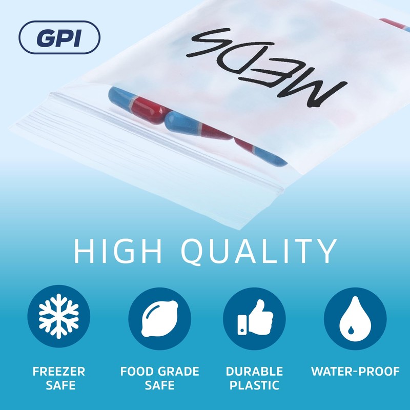 2Mil Small Plastic Bags 2 x 3 inches, 500 pack