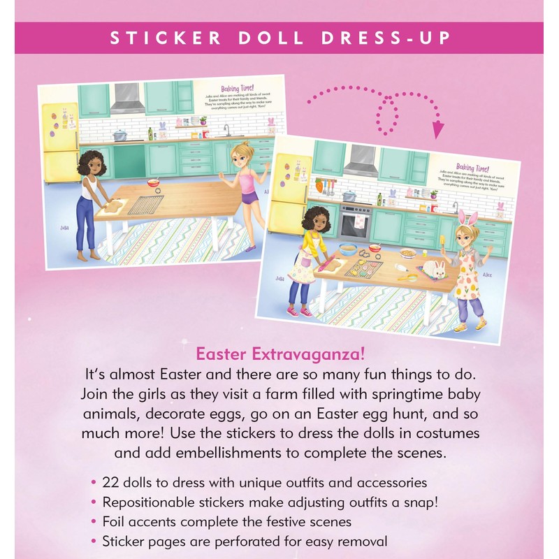 Easter Fun Sticker Doll Dress-Up Book