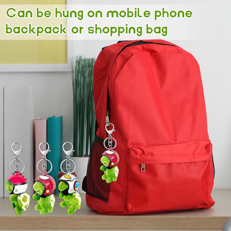 Weploda Pack of 3 Green Decorative Cartoon Turtle, 10 cm