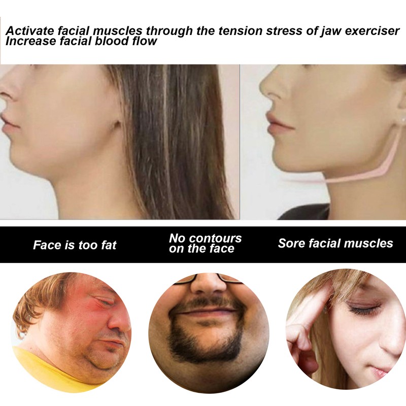 3pcs Silicone Jawline Shaping Exercise Ball Portable Fitness Face Masseter