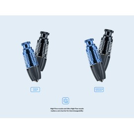 Phaetus Rapido All Metal Hotend (Black, UHF Plus (PT1000))