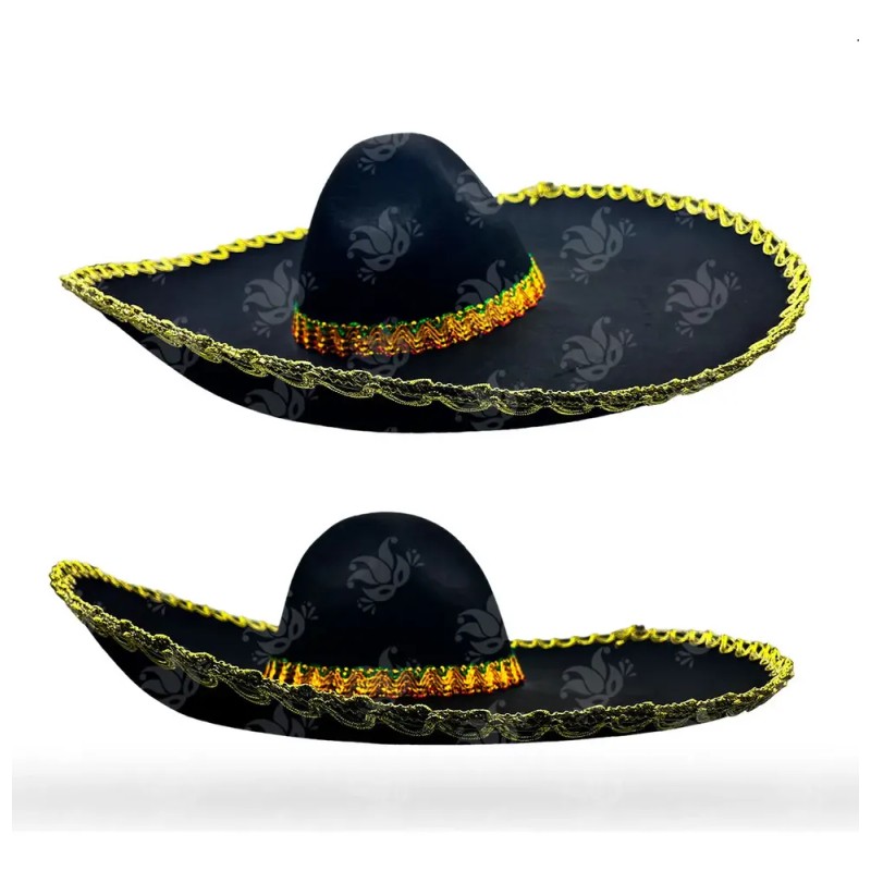 Sombrero Charro Plata Revolución 15 Septiembre México Econom Color Dorado
