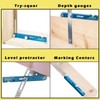 Roof Square,Angle Finder Tool,Aluminum Alloy Squangle,Multifunction Framing Square,Innovative Rafter Square