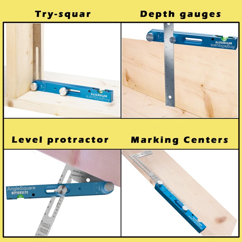 Roof Square,Angle Finder Tool,Aluminum Alloy Squangle,Multifunction Framing Square,Innovative Rafter Square