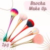 Veraly Brochas Para Maquillaje Profesional Rubor Polvo Compacto F
