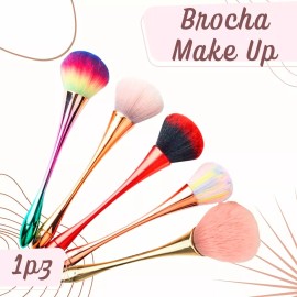 Veraly Brochas Para Maquillaje Profesional Rubor Polvo Compacto F
