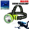 Unbranded Portable Rechargeable LED Diving Headlight Headlamp 500M Underwater Lighting