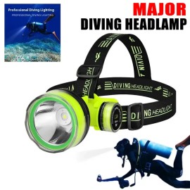 Unbranded Portable Rechargeable LED Diving Headlight Headlamp 500M Underwater Lighting
