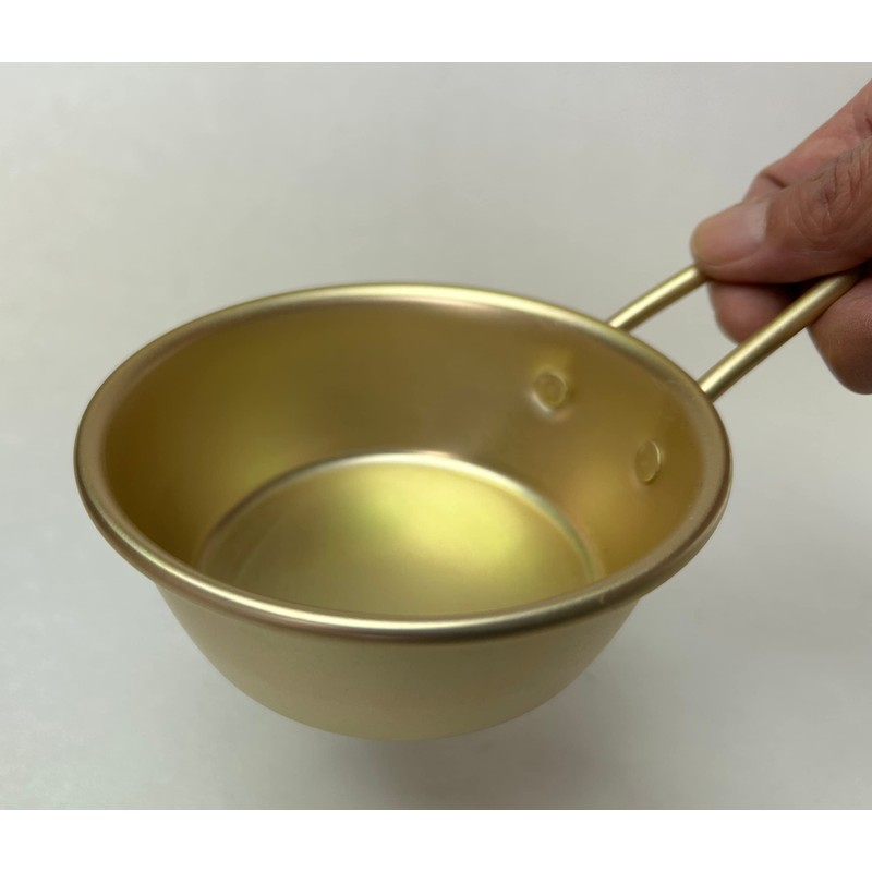 Maekawa Metal Aluminum Makgeolli Cup with Handle, 4.3 inches (11