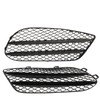 1 Pair Front Bumper Fog Light Grille Black Replacement For