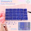25000Pcs Royal Blue Rhinestones for Bedazzling with B7000 Jewelry Glue,