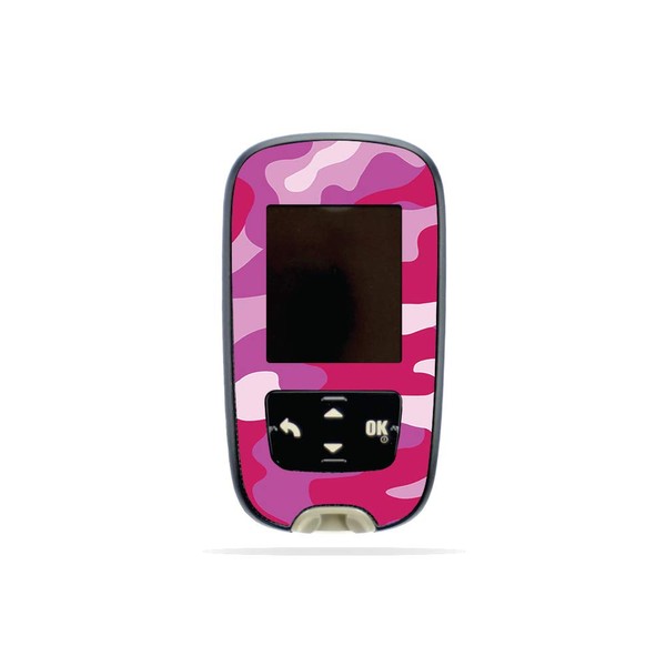 MightySkins Skin Compatible with Accu-Chek Guide - Pink Camo |